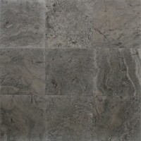 12x12 Silver Honed and Filled Travertine Tile